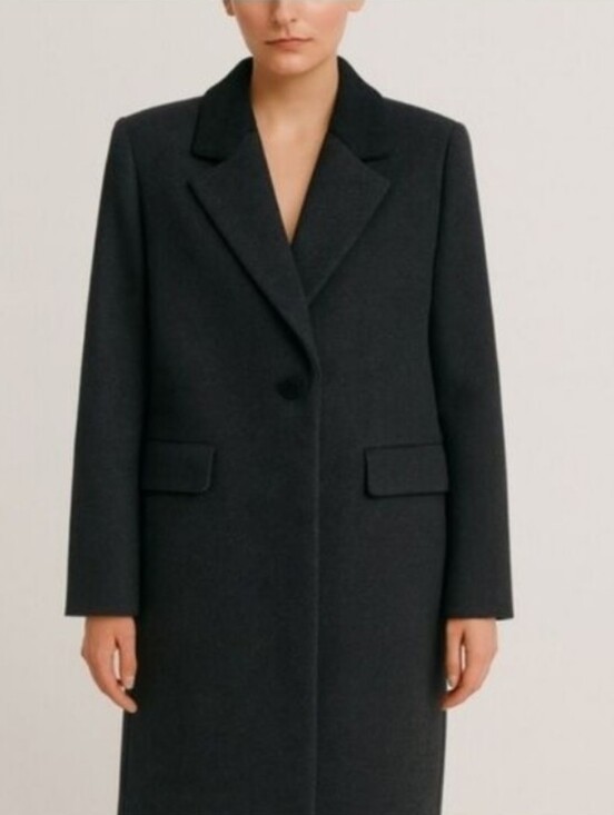 forecaster of boston Jackets & Blazers - Forecaster Of Boston Vintage Women's Black Wool Cashmere Blend Elegant Long Coat